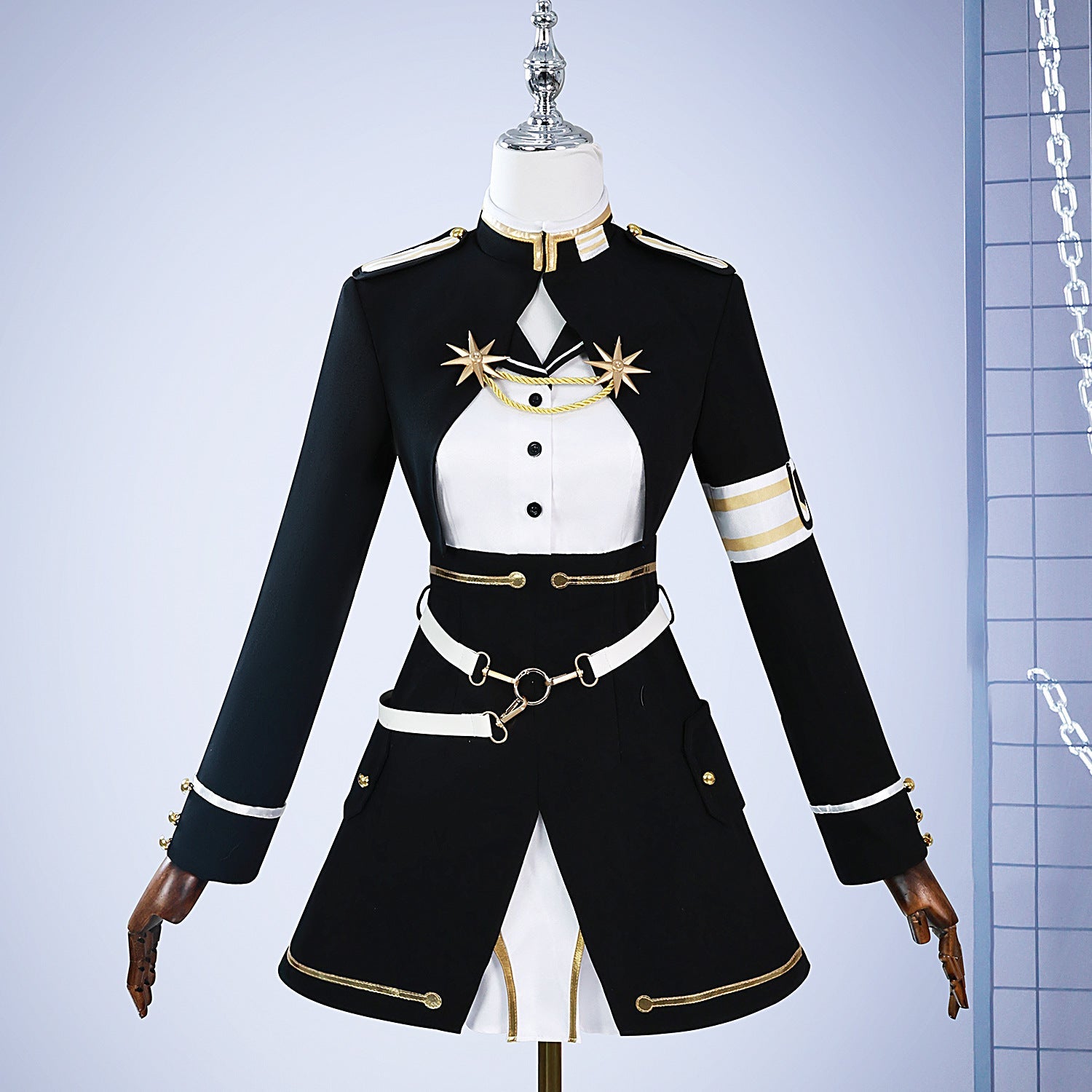 86 EIGHTY-SIX Regina ¡î Lena Vladilena Miliz¨¦ Black Cosplay Costume