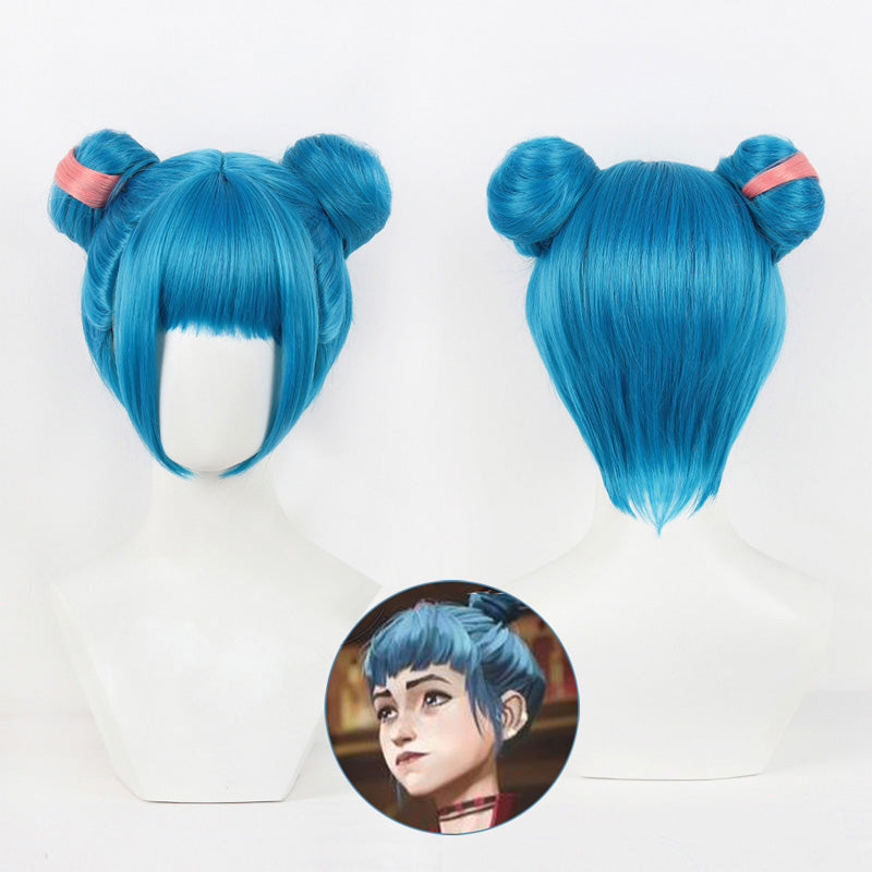 Arcane Season 2 League Of Legends Jinx Cosplay Wig B Edition