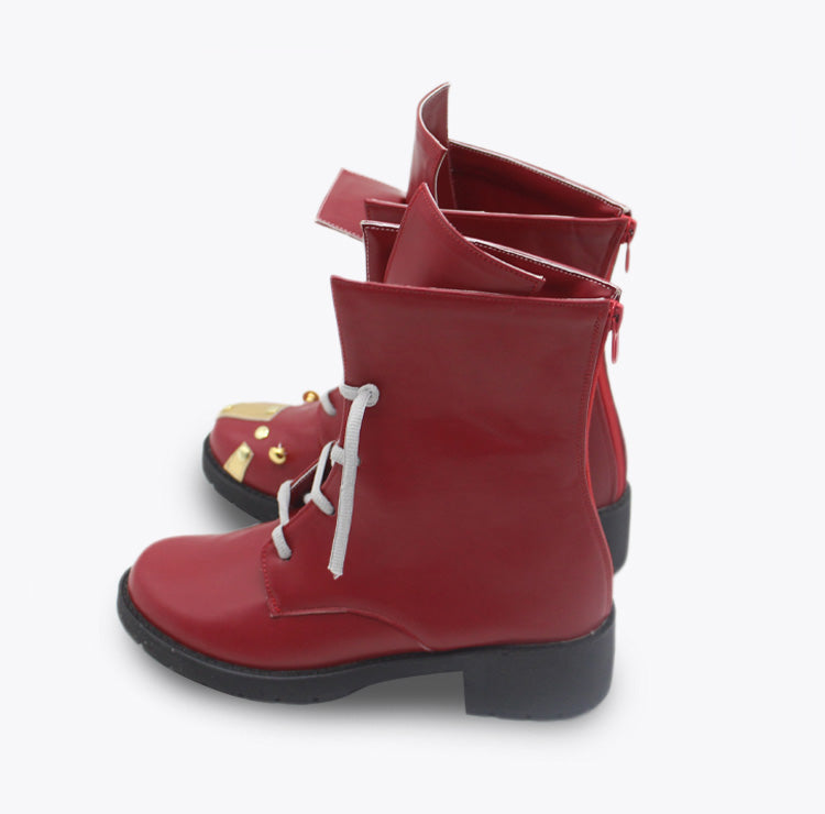 Arcane Season 2 League Of Legends Vi Red Cosplay Shoes