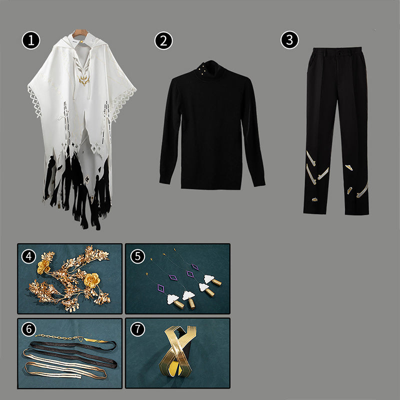 Arknights Caretaker Andoain Agathangelos The Guide Cosplay Costume