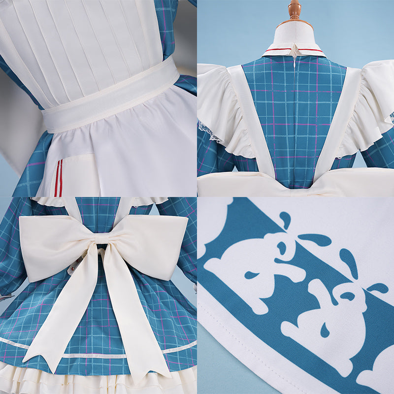 Arknights Amiya ¡Á White Rabbit Candy Collaboration Echoes of Sweet Dreams Goods Set Cosplay Costume