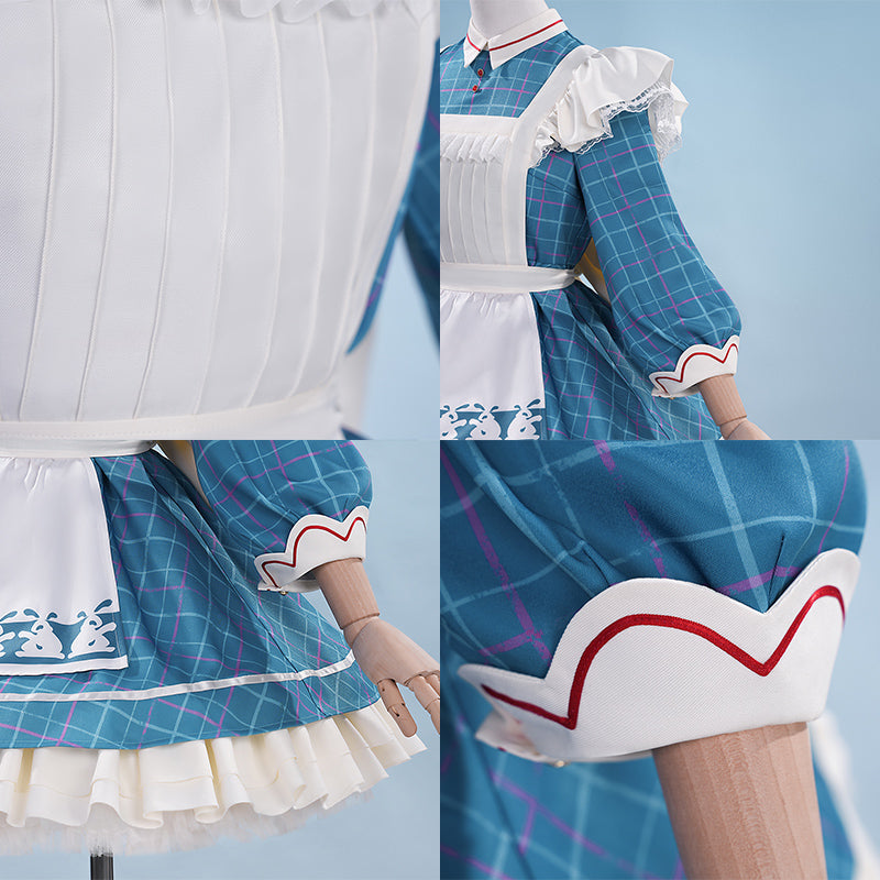 Arknights Amiya ¡Á White Rabbit Candy Collaboration Echoes of Sweet Dreams Goods Set Cosplay Costume