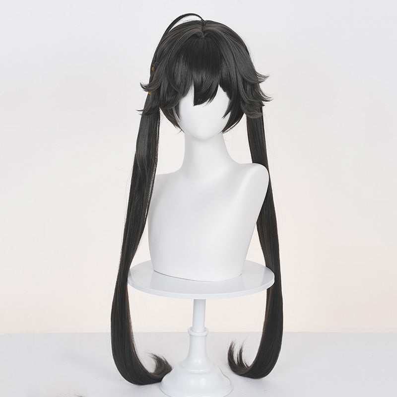 Arknights Chen Qianyu Black Gray Cosplay Wig