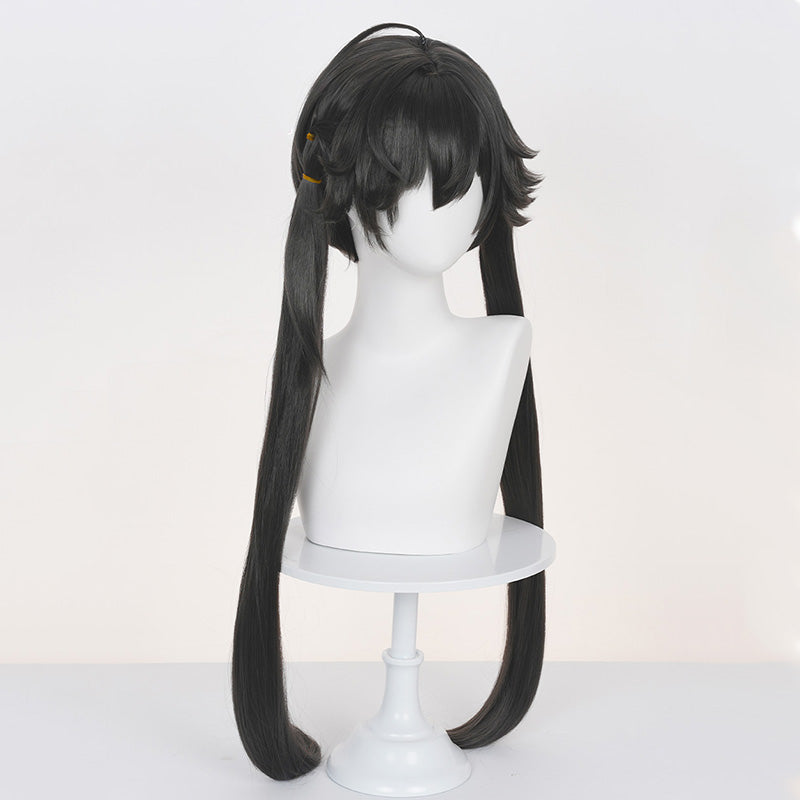 Arknights Chen Qianyu Black Gray Cosplay Wig