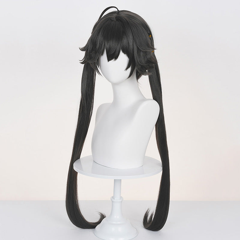 Arknights Chen Qianyu Black Gray Cosplay Wig