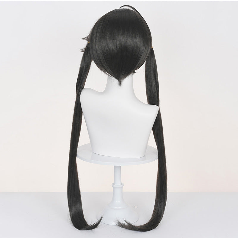 Arknights Chen Qianyu Black Gray Cosplay Wig
