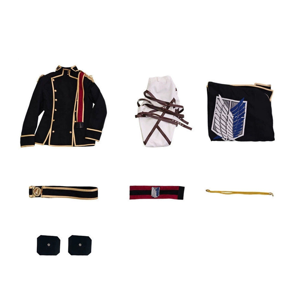 Attack on Titan x Brave Order Mikasa Ackerman Eren Yeager Armin Arlelt Levi Ackerman Cosplay Costume