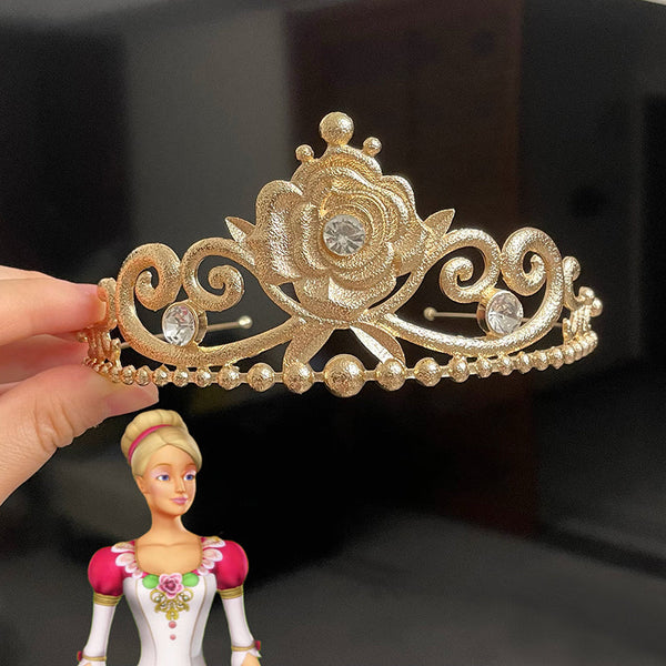 Barbie in The 12 Dancing Princesses Princess Genevieve Crown Cosplay Accessory Prop