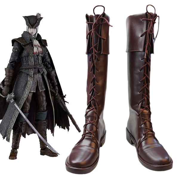 Bloodborne Lady Maria of the Astral Clocktower Shoes Cosplay Boots