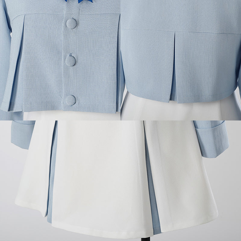 Cardcaptor Sakura Sakura Kinomoto Blue White Dating Clothes Cosplay Costume