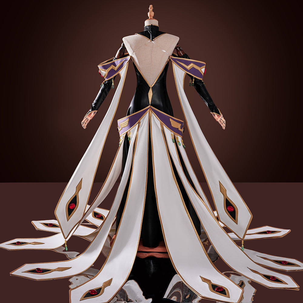 Code Geass C.C. CC White Queen Cosplay Costume