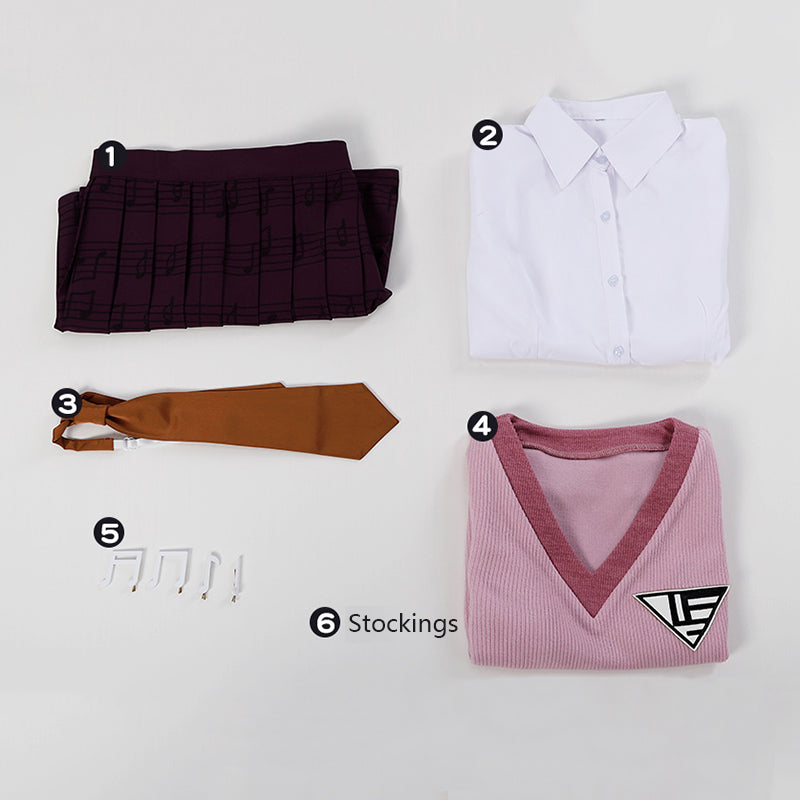 Danganronpa V3: Killing Harmony Kaede Akamatsu Cosplay Costume