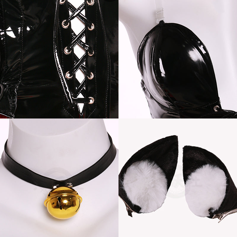 Date A Live Date A Bullet Kurumi Tokisaki Cat Ears Cosplay Costume