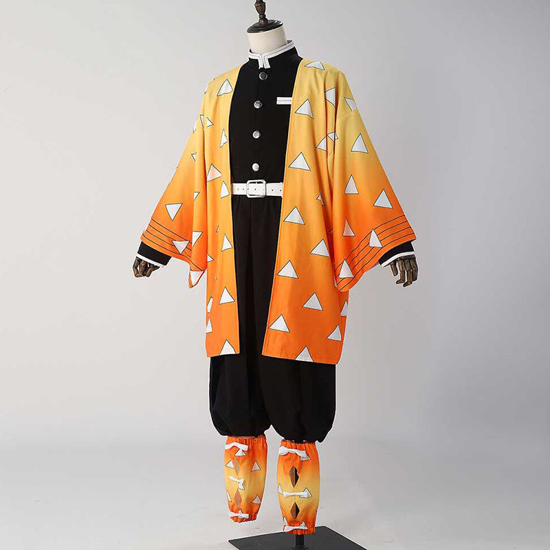 Demon Slayer: Kimetsu No Yaiba Agatsuma Zenitsu Cosplay Costume