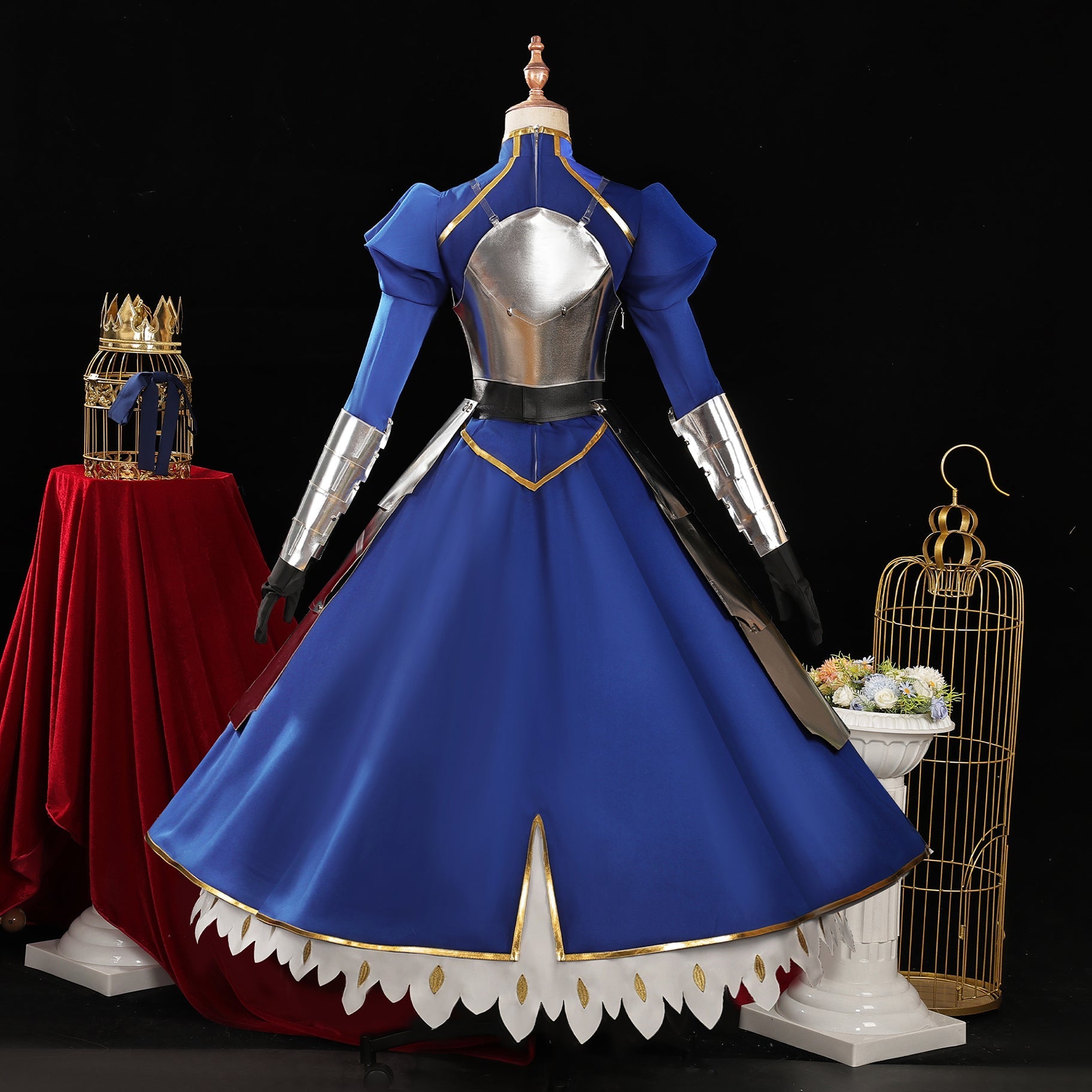 Fate Stay Night Saber Artoria Pendragon B Edition Cosplay Costume