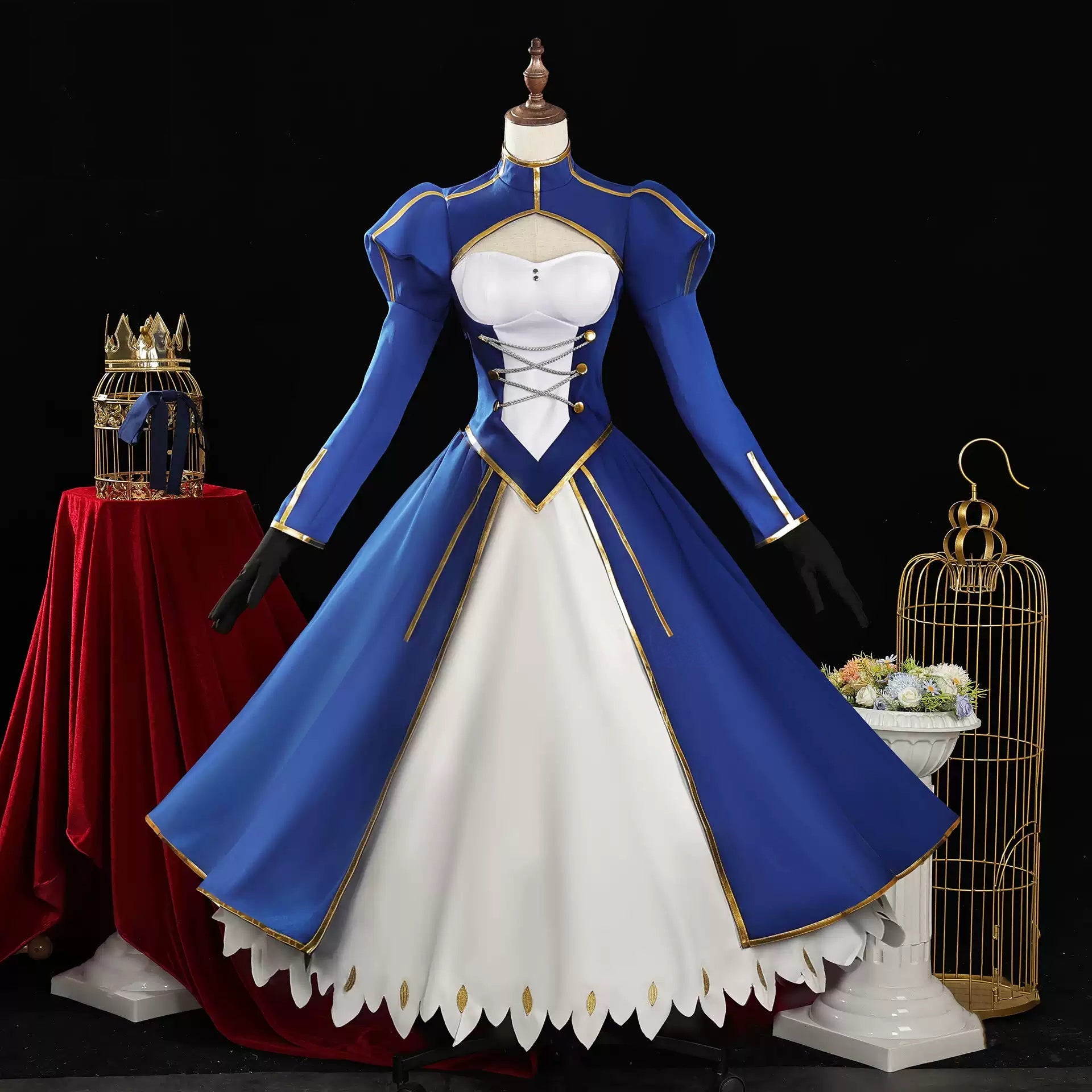 Fate Stay Night Saber Artoria Pendragon B Edition Cosplay Costume