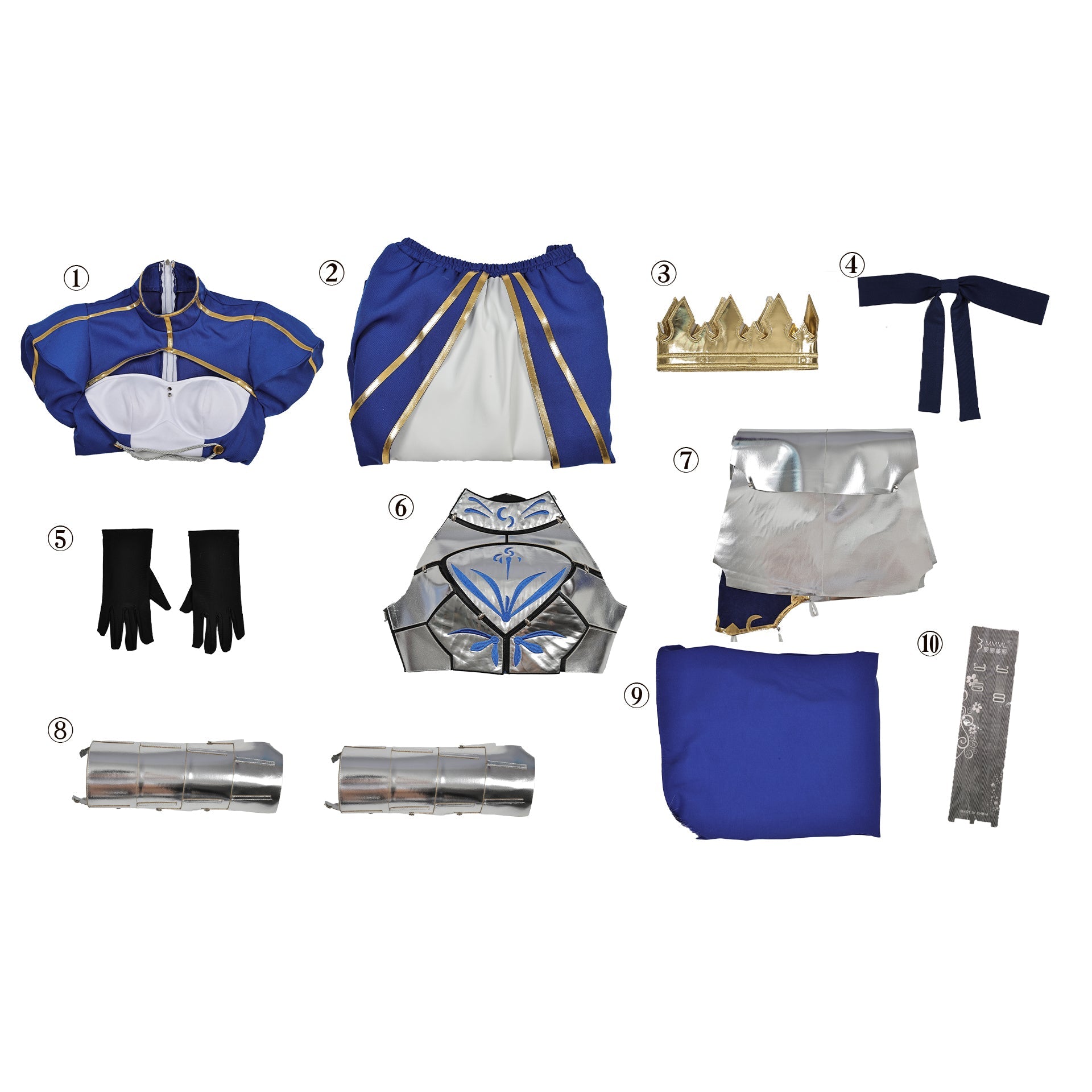 Fate Stay Night Saber Artoria Pendragon B Edition Cosplay Costume