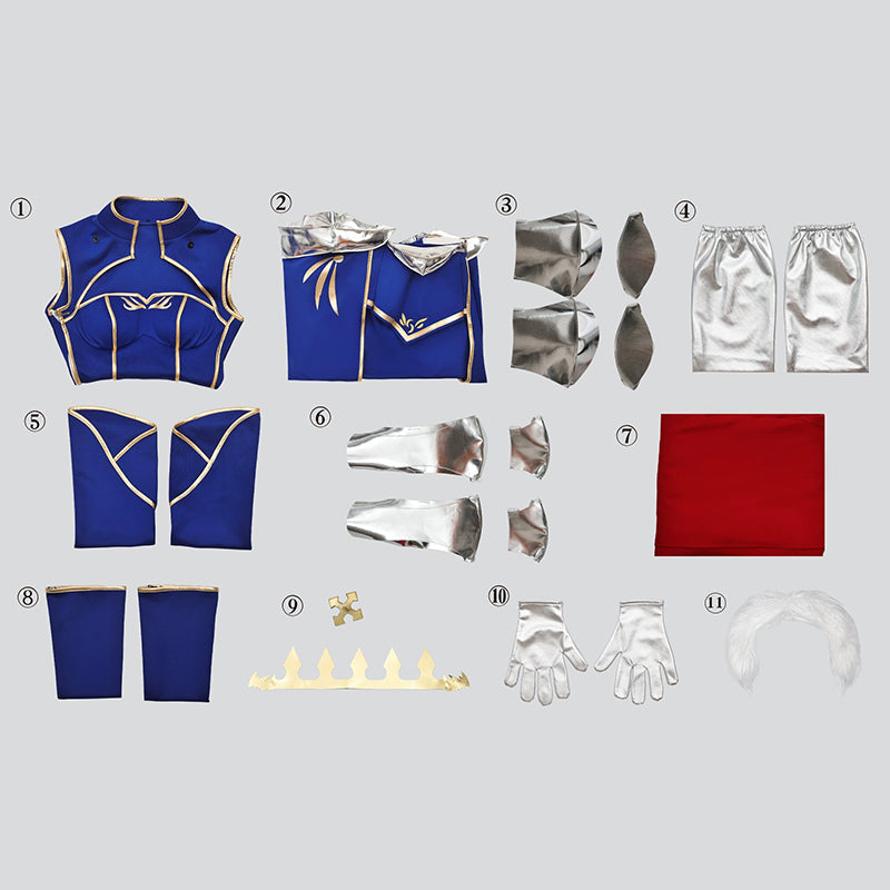 Fate Stay Night Saber Lancer Artoria Pendragon Cosplay Costume