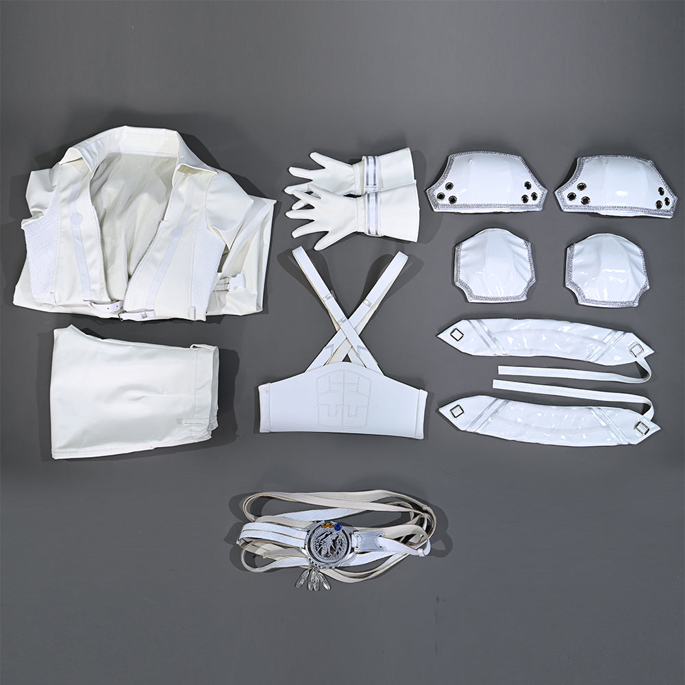 Final Fantasy VII FF7 White Sephiroth Cosplay Costume
