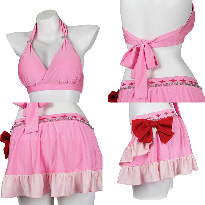 Final Fantasy VII Rebirth FF7R Aerith Gainsborough Swimsuit Cosplay Costume