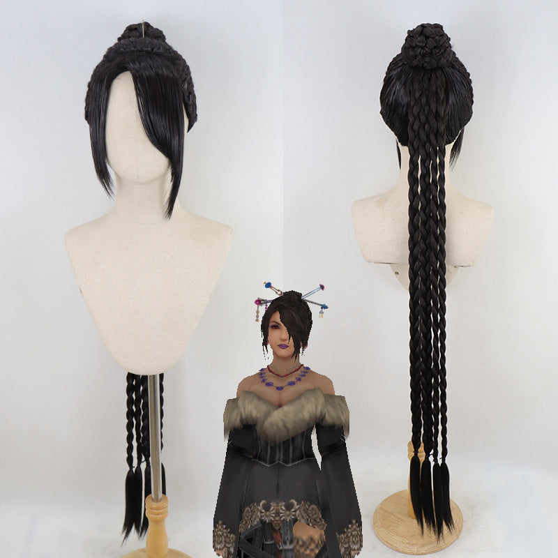 Final Fantasy X FFX Lulu Cosplay Wig