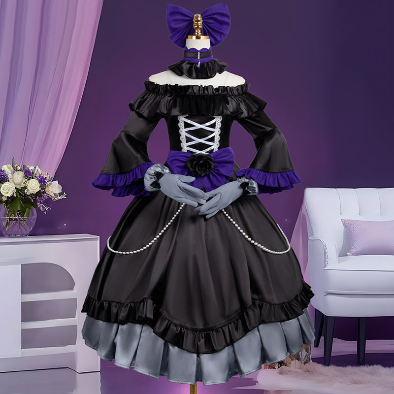 From Bureaucrat to Villainess Grace Auverne Gothic Dress Cosplay Costume