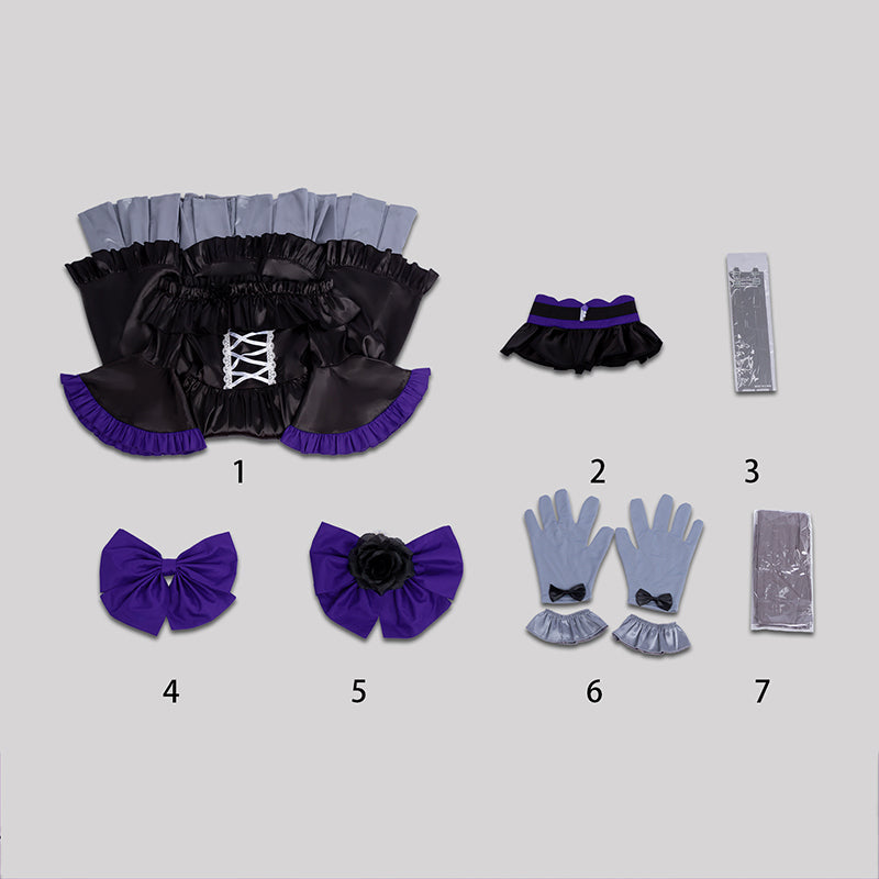 From Bureaucrat to Villainess Grace Auverne Gothic Dress Cosplay Costume