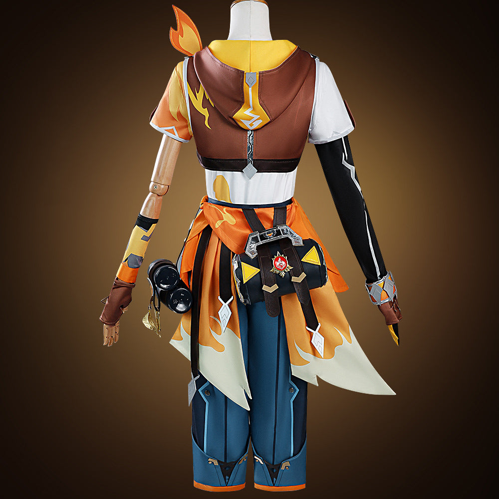 Genshin Impact Bennett Adventures in Blazing Hue Cosplay Costume