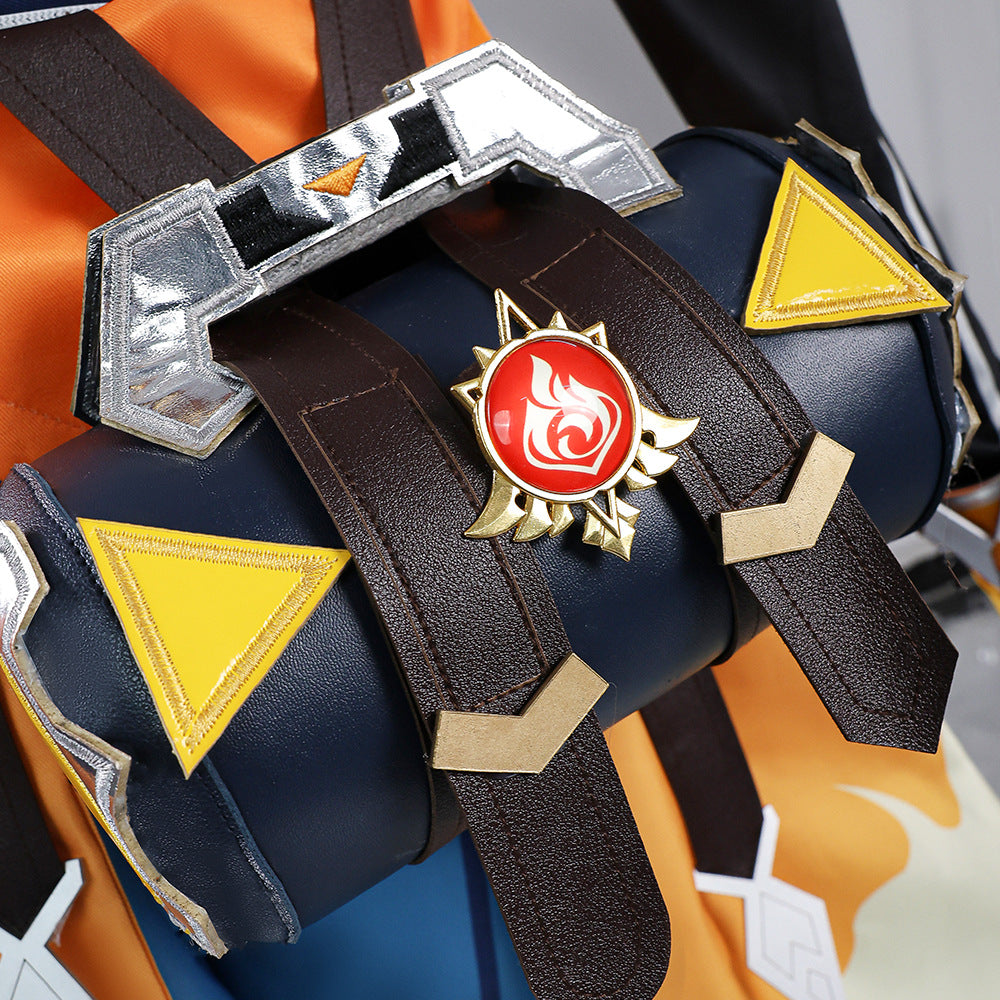 Genshin Impact Bennett Adventures in Blazing Hue Cosplay Costume