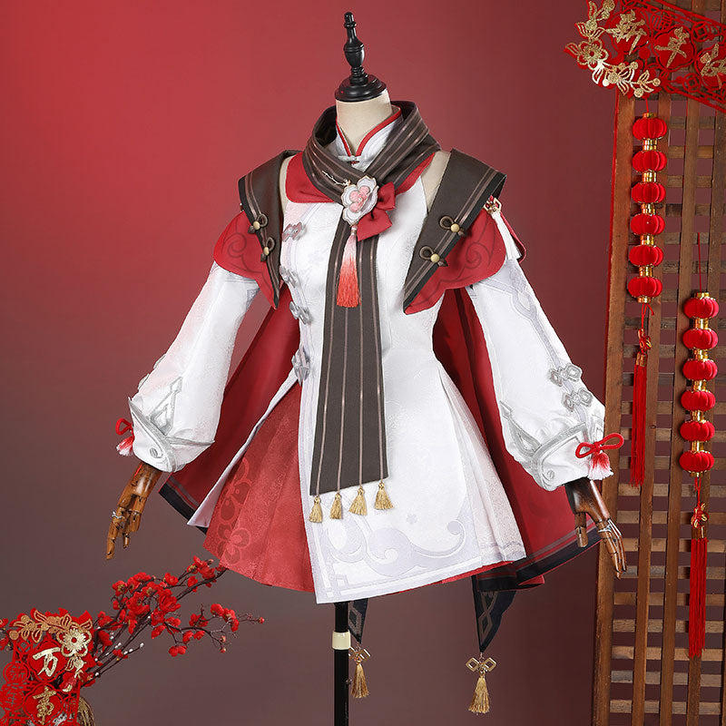 Genshin Impact Hu Tao Cherries Snow-Laden Cosplay Costume