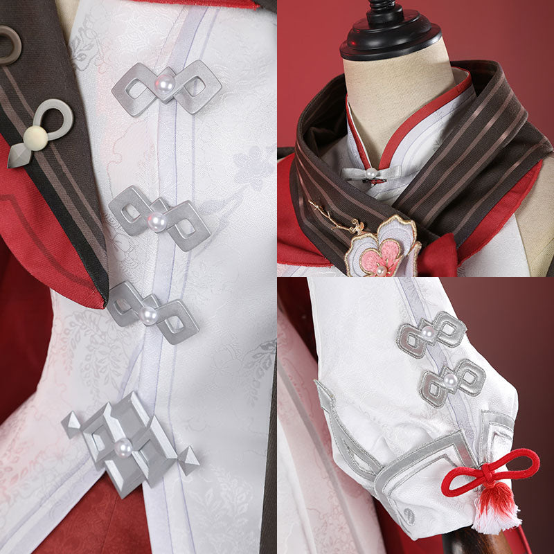 Genshin Impact Hu Tao Cherries Snow-Laden Cosplay Costume