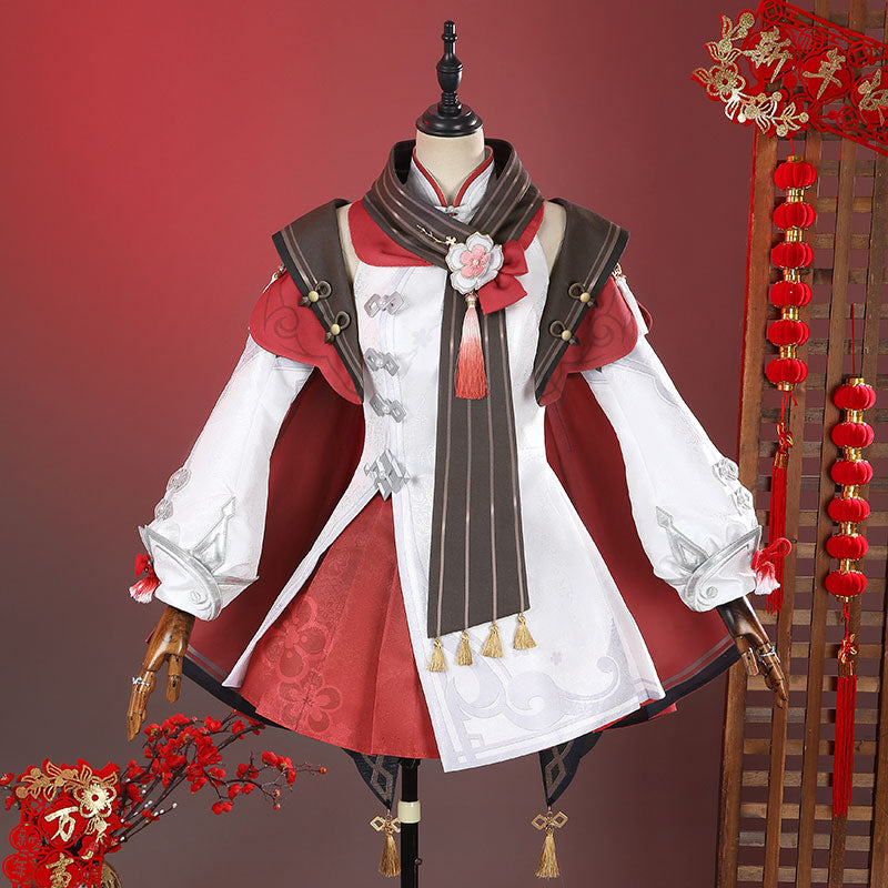 Genshin Impact Hu Tao Cherries Snow-Laden Cosplay Costume