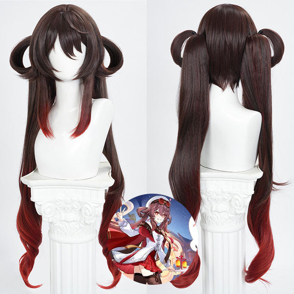 Genshin Impact Hu Tao Cherries Snow-Laden Cosplay Wig