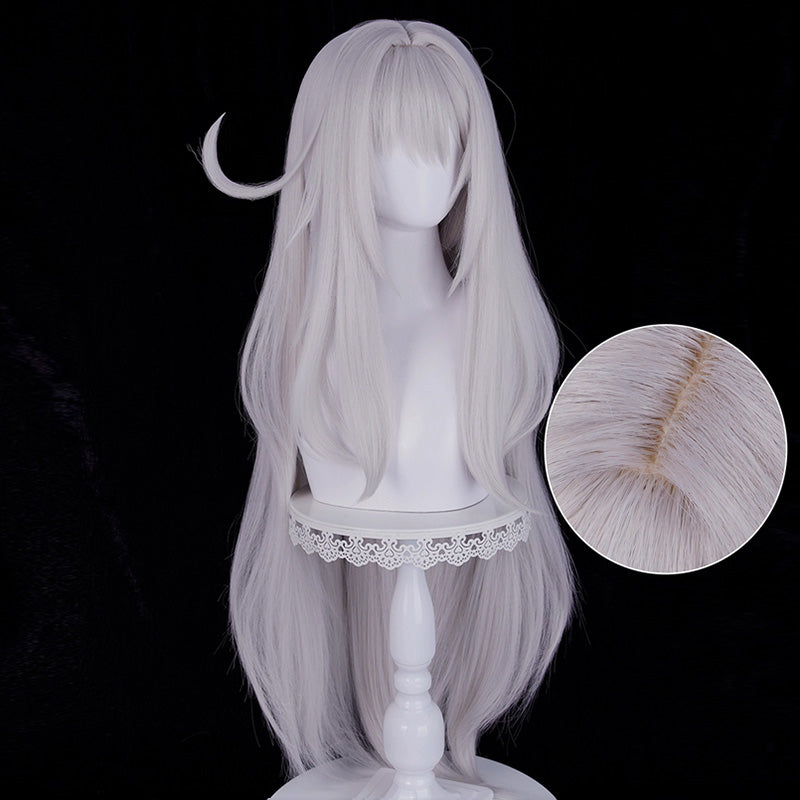 Genshin Impact Ronova Gray Pink Cosplay Wig