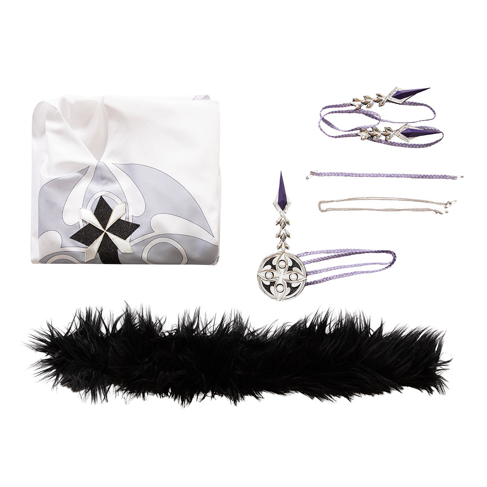 Genshin Impact The Eleven Fatui Harbingers Scaramouche The Balladeer The Skirmisher Kunikuzushi Cloak Cosplay Costume