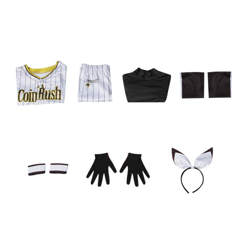 Goddess of Victory: Nikke Blanc No. 77 Batter Baseball Uniform Cosplay Costume