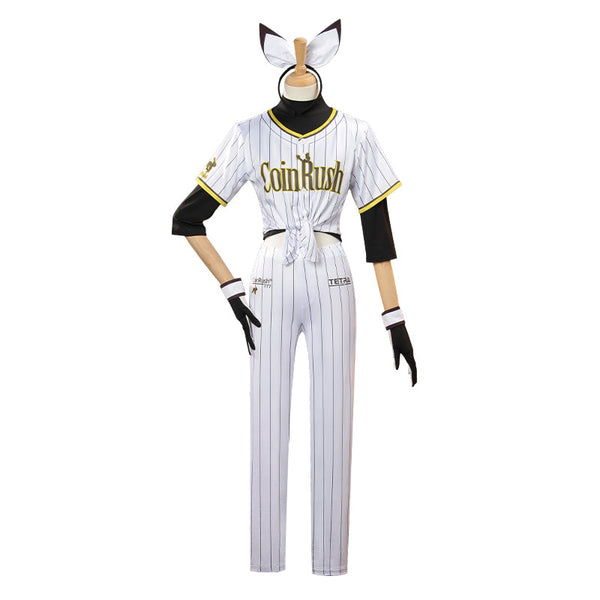 Goddess of Victory: Nikke Blanc No. 77 Batter Baseball Uniform Cosplay Costume