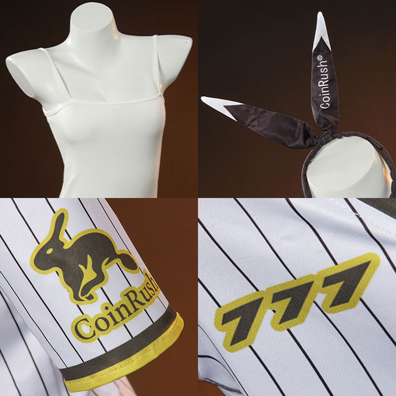 Goddess of Victory: Nikke Noir Baseball Cheerleader Cosplay Costume