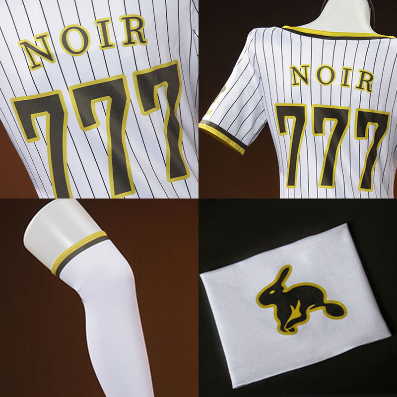 Goddess of Victory: Nikke Noir Baseball Cheerleader Cosplay Costume