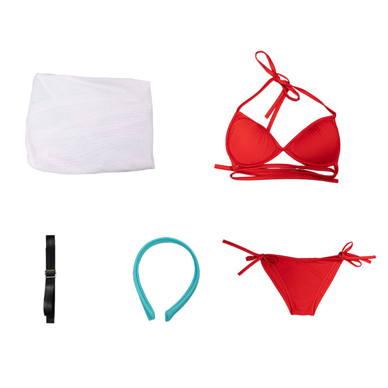 Goddess of Victory: Nikke Rapi Red Hood Red Flavor Swimsuit Cosplay Costume