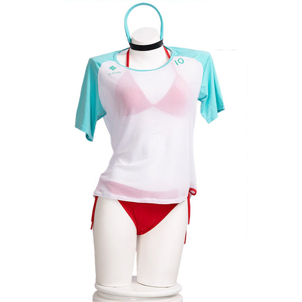 Goddess of Victory: Nikke Rapi Red Hood Red Flavor Swimsuit Cosplay Costume