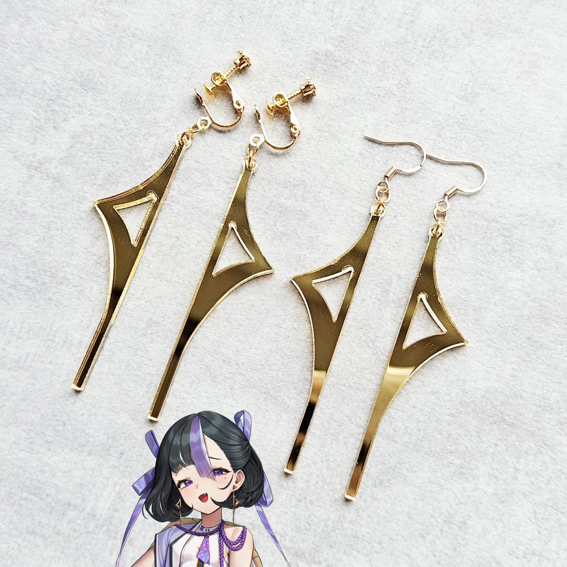 Goddess of Victory: Nikke Syuen Earrings Ear clips Cosplay Accessory Prop