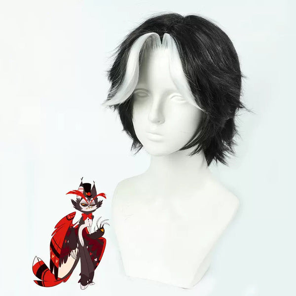 Hazbin Hotel Angel Husk Cosplay Wig