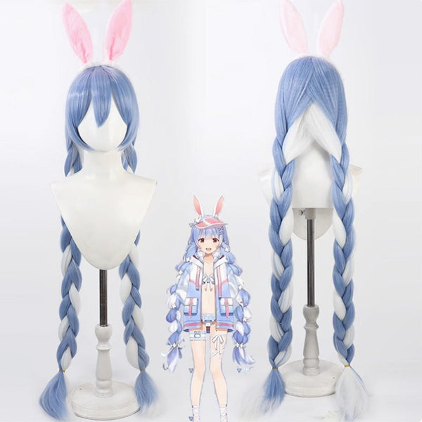 Hololive Virtual YouTuber Usada Pekora Swimsuit Cosplay Wig