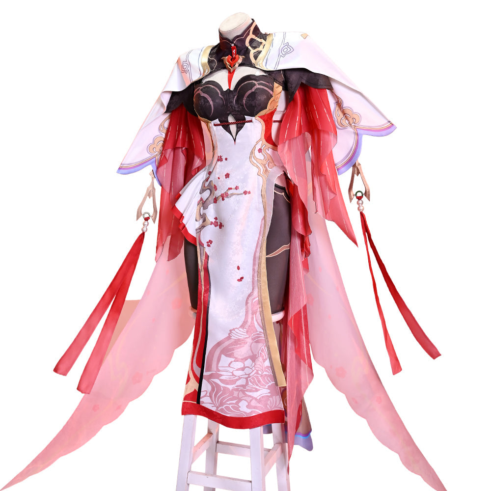 Honkai Impact 3rd Theresa Redolent in Red Lunar Vow: Crimson Love Cosplay Costume