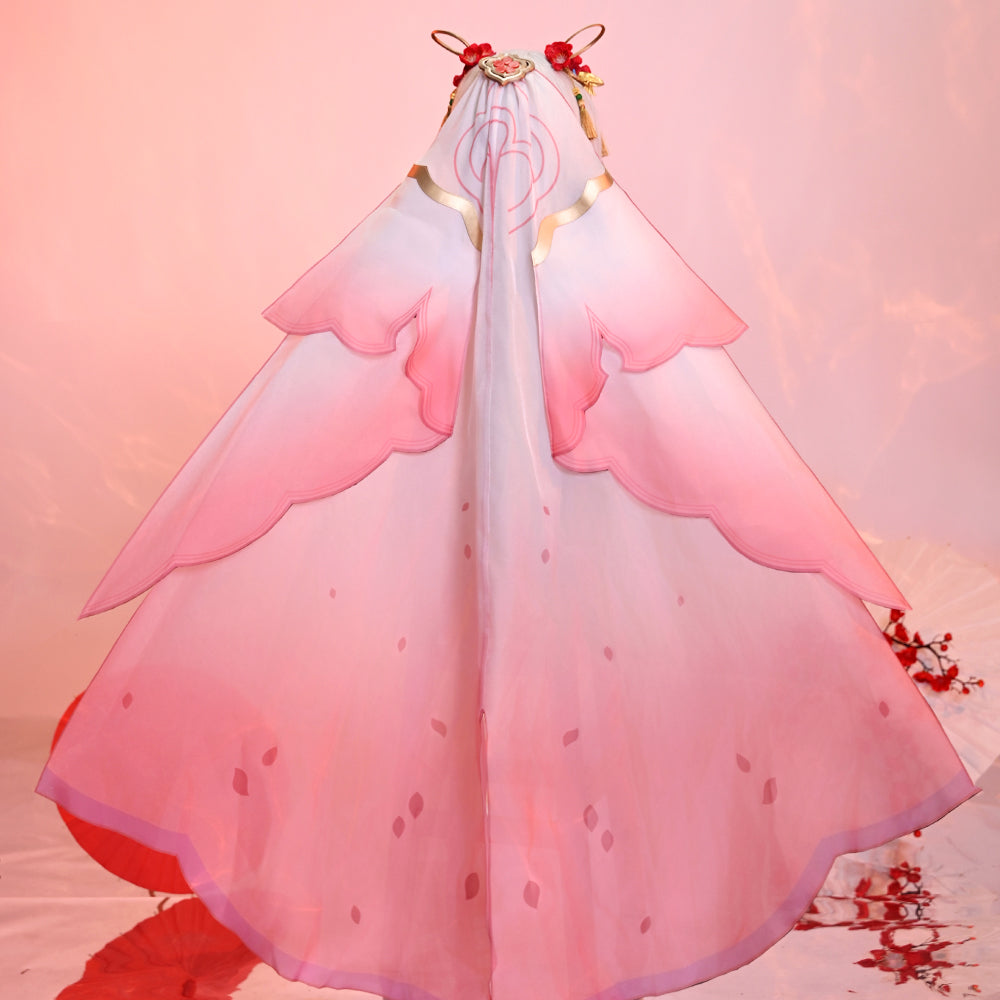 Honkai Impact 3rd Theresa Redolent in Red Lunar Vow: Crimson Love Cosplay Costume