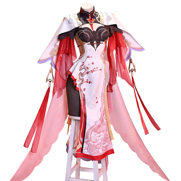 Honkai Impact 3rd Theresa Redolent in Red Lunar Vow: Crimson Love Cosplay Costume