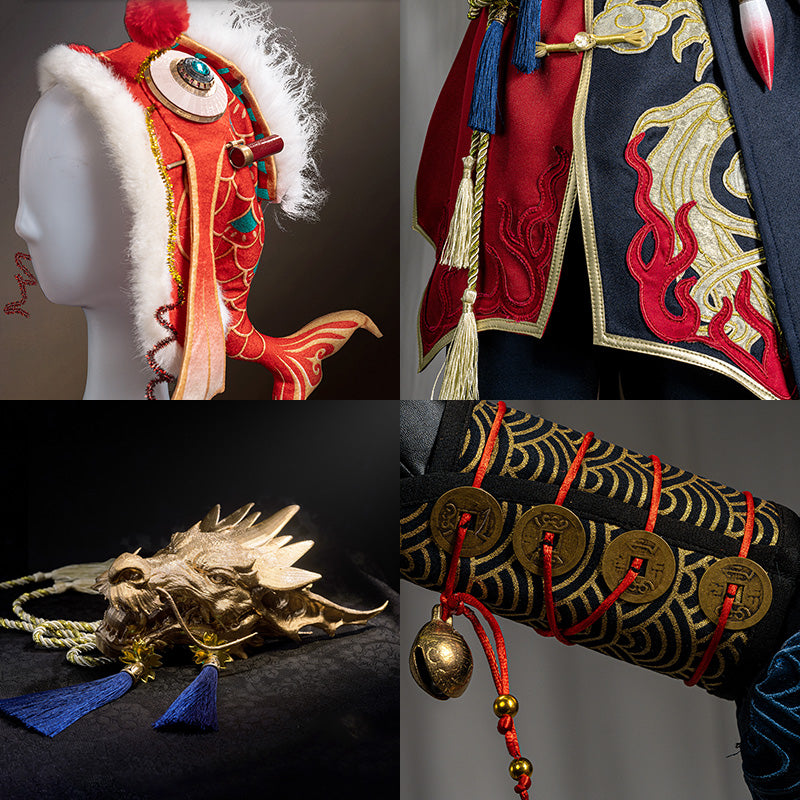 Identity V Acrobat Mike Morton Dragon Pearl Bearer Rain Pearl Cosplay Costume