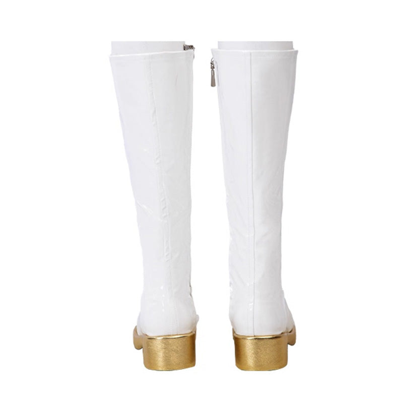 KPop Demon Hunters HUNTR/X Rumi Golden Black Dance Outfit Shoes Cosplay Boots