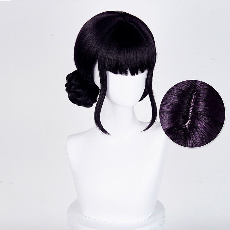 KPop Demon Hunters HUNTR/X Zoey Black Purple Cosplay Wig